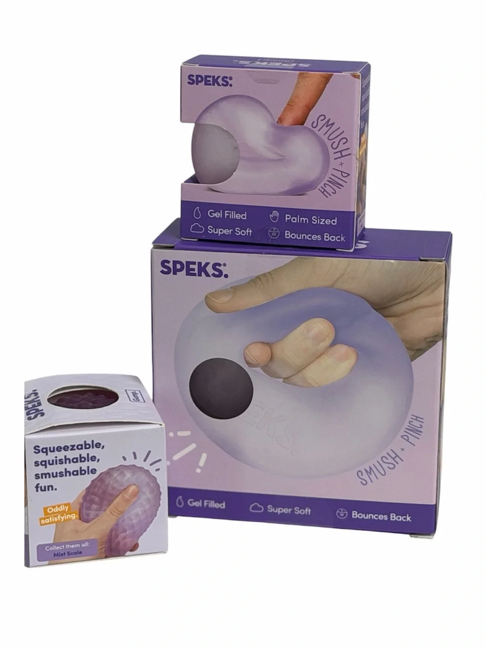 SPEKS Memory Gel Stress Loop and Ball - Lavender Bundle/Lot NWT